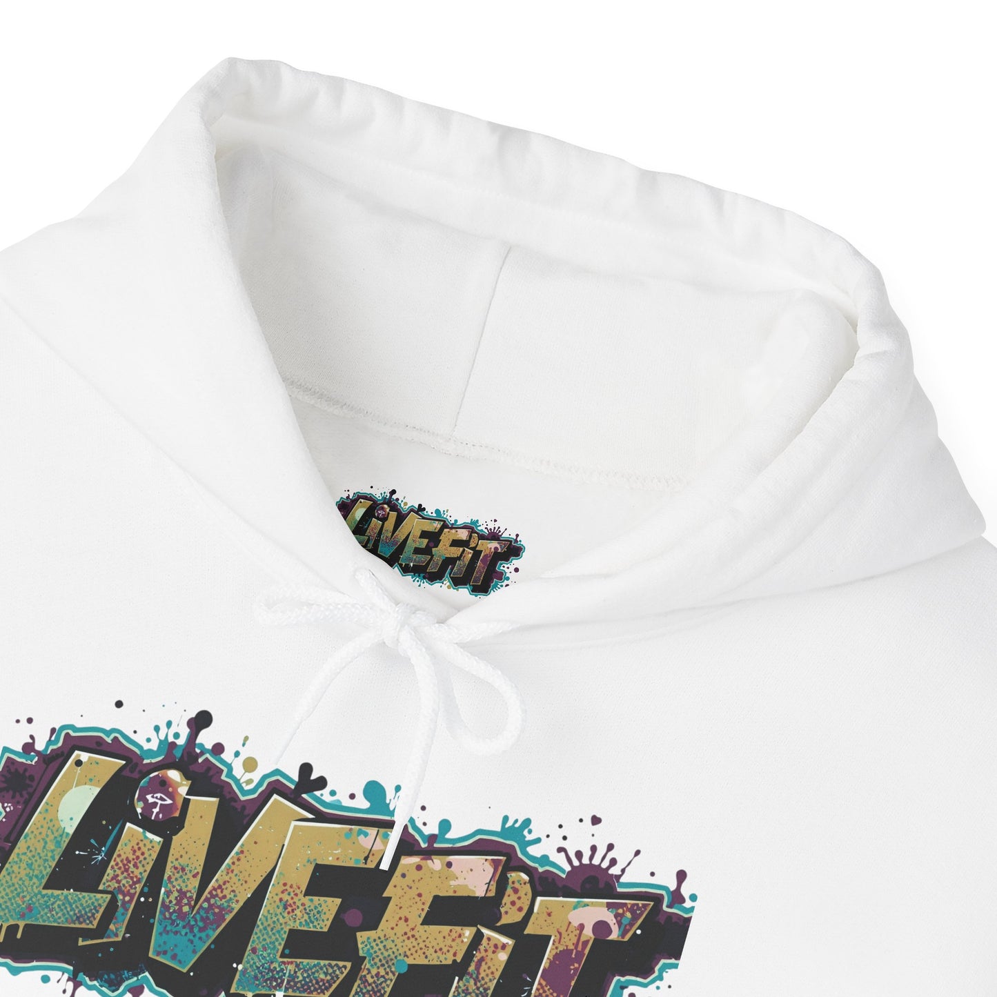 Live Fit Hoodie - Unisex Heavy Blend Sweatshirt - Fitness Enthusiasts -  Gym Wear - Workout Apparel -  Active Lifestyle -  Gift for Him/Her -