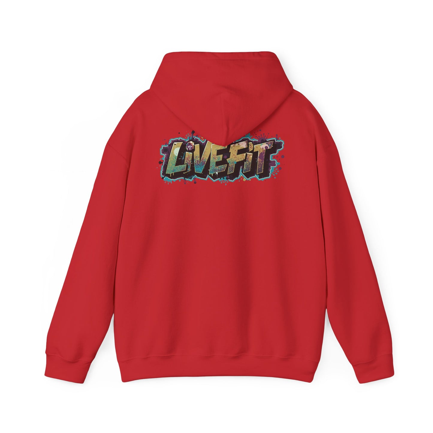 Live Fit Hoodie - Unisex Heavy Blend Sweatshirt - Fitness Enthusiasts -  Gym Wear - Workout Apparel -  Active Lifestyle -  Gift for Him/Her -