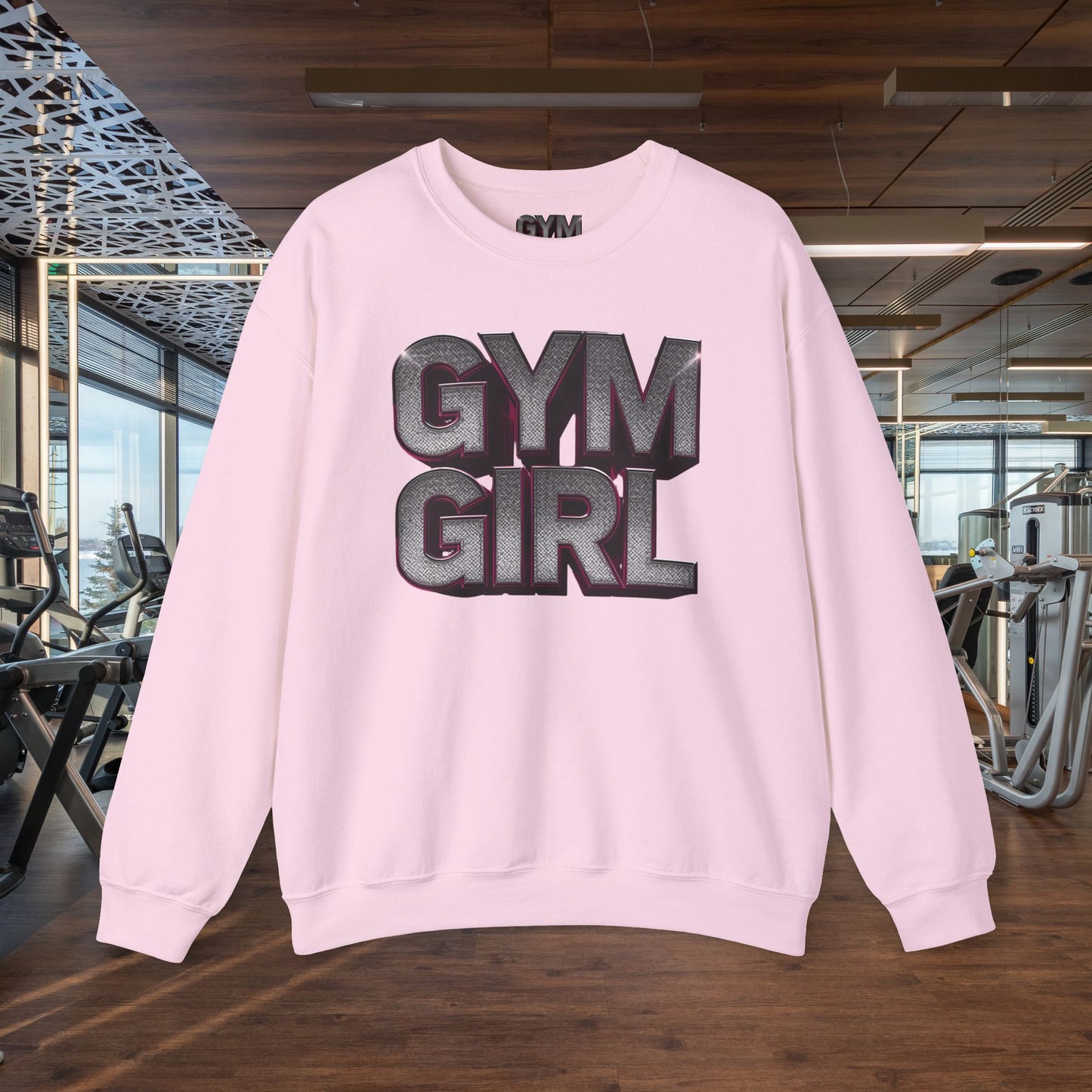 Gym Girl Crewneck Sweatshirt - Stylish Fitness Apparel - Women's Workout Sweatshirt - S-4XL