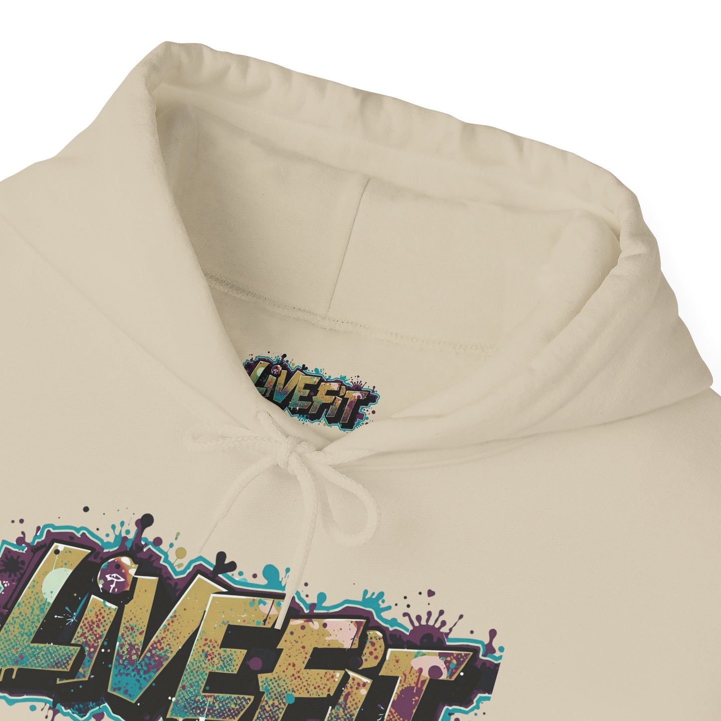 Live Fit Hoodie - Unisex Heavy Blend Sweatshirt - Fitness Enthusiasts -  Gym Wear - Workout Apparel -  Active Lifestyle -  Gift for Him/Her -