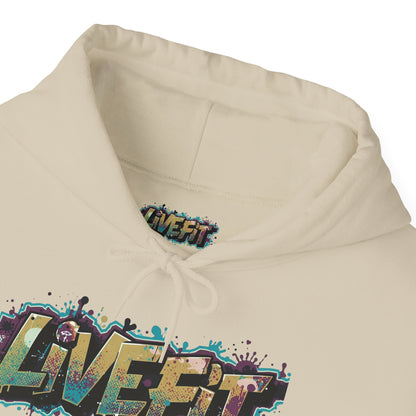 Live Fit Hoodie - Unisex Heavy Blend Sweatshirt - Fitness Enthusiasts -  Gym Wear - Workout Apparel -  Active Lifestyle -  Gift for Him/Her -