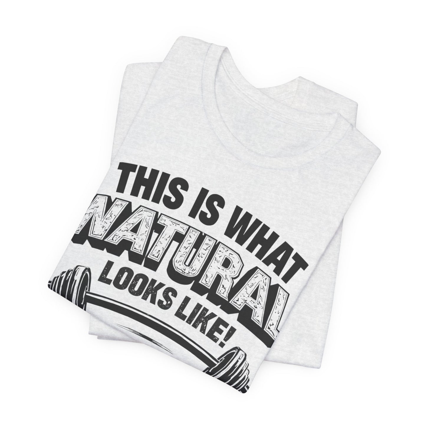 Natural Looks Weightlifting Tee | Gym Graphic T-Shirt