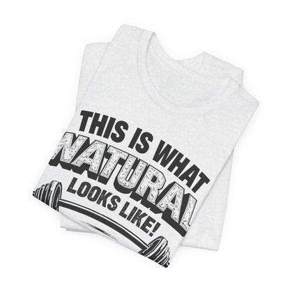 Natural Looks Weightlifting Tee | Gym Graphic T-Shirt