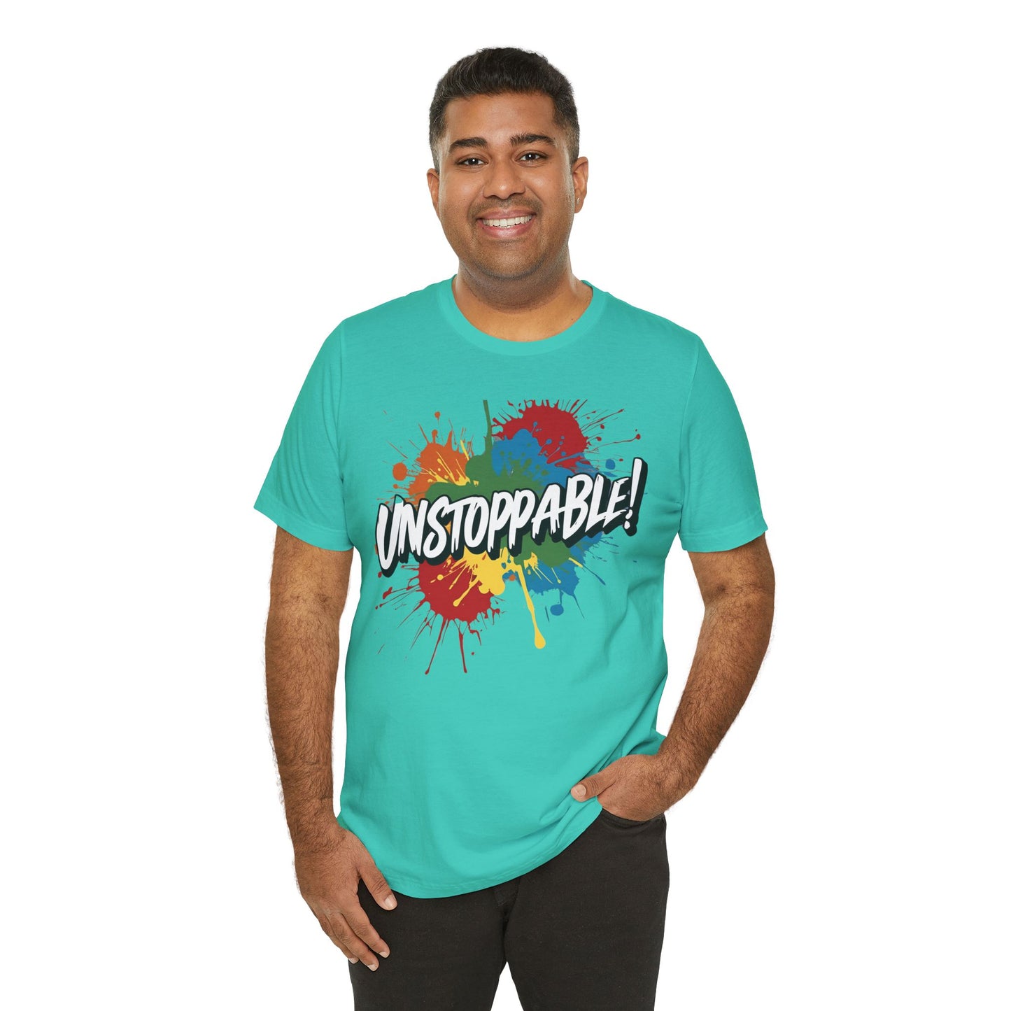 Unstoppable Design Tee - Vintage  Retro  Unisex  Tee - Classic  T-Shirt - Graphic Tee - Casual  Shirt - Short  Sleeve  Shirt