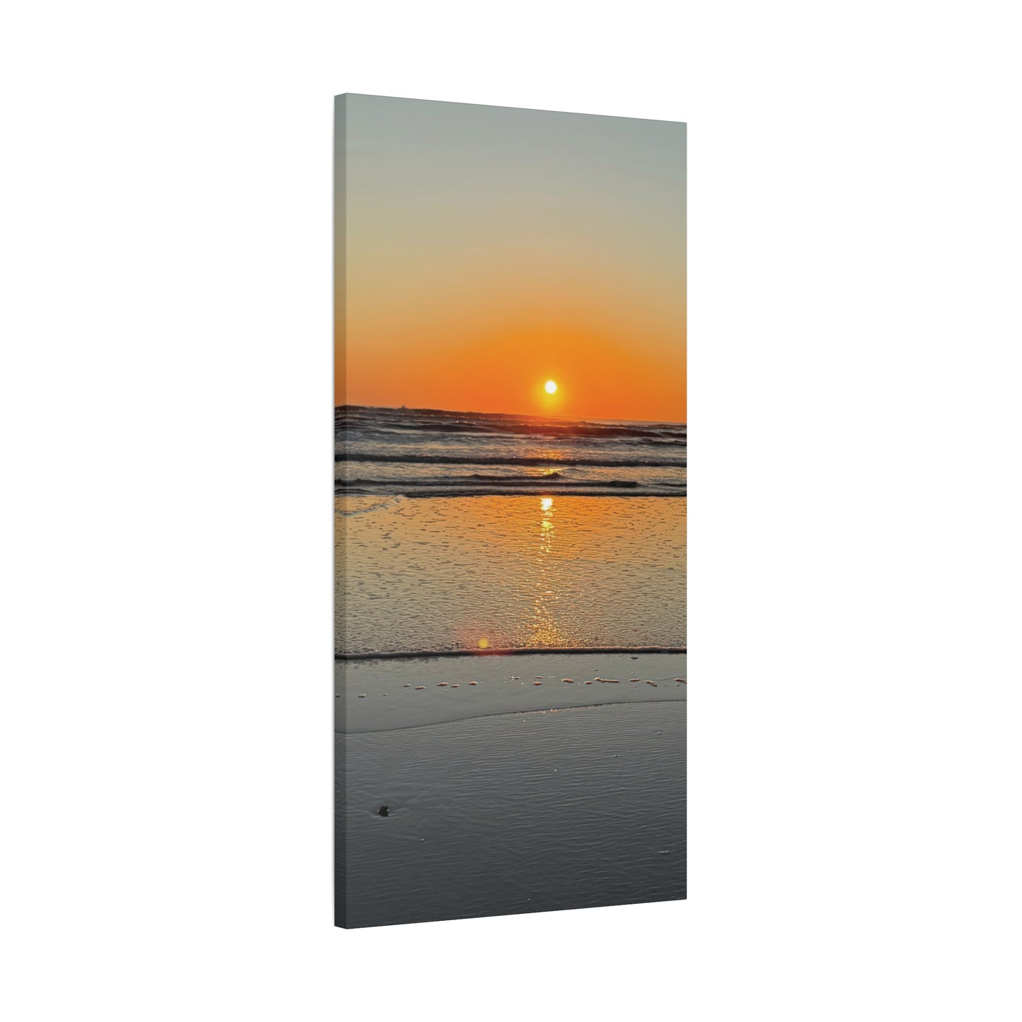 Stunning Sunset Beach Canvas Print, Ocean Decor, Wall Art, Home Decor, Coastal Artwork for Living Room