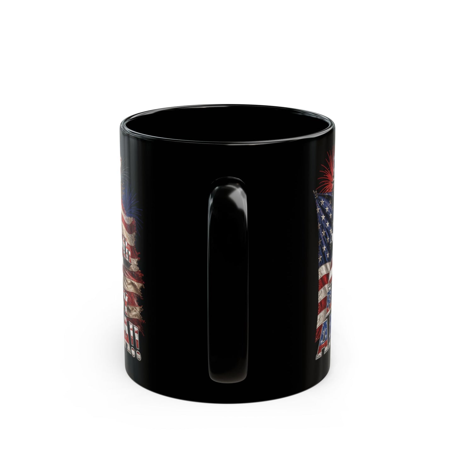 Happy 250th Birthday America Black Mug – Happy 250th Anniversary USA Patriotic Coffee Cup
