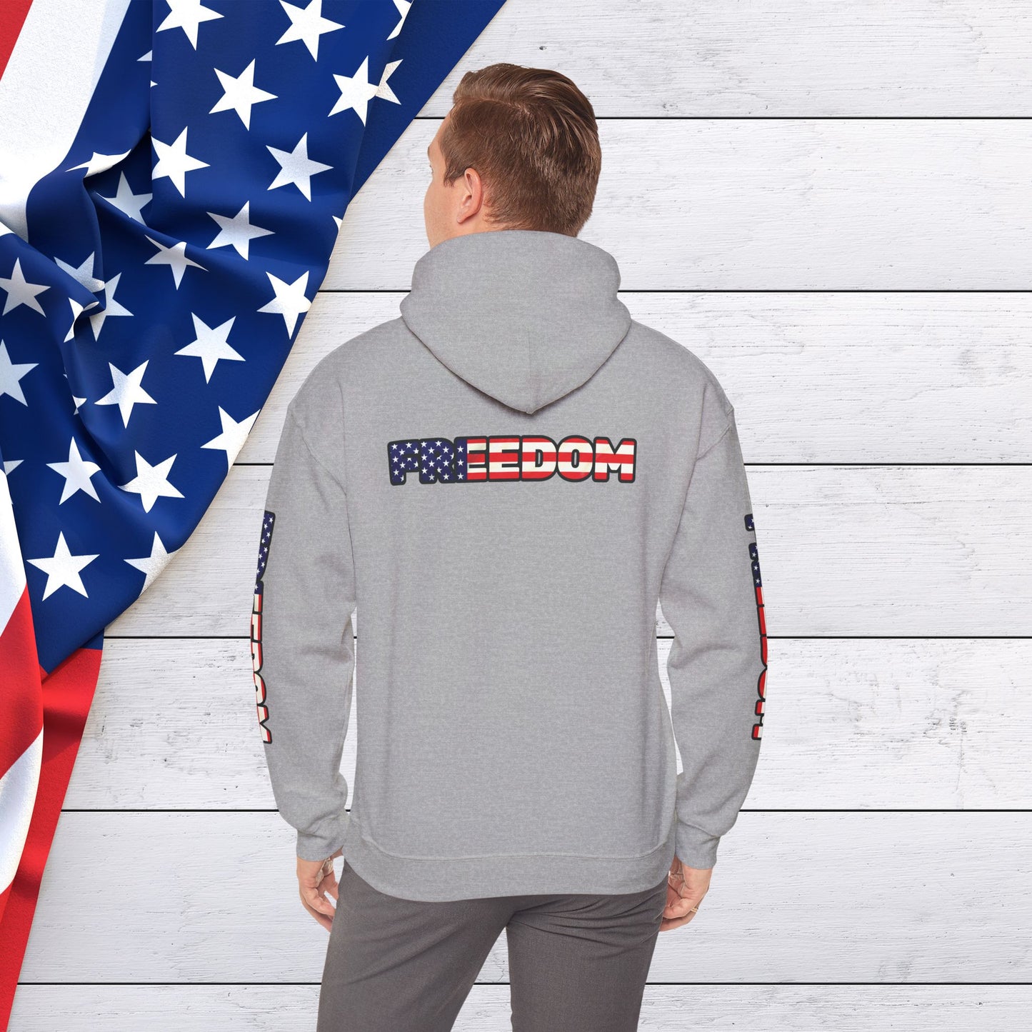 Patriotic Freedom Hoodie - Unisex American Flag Sweatshirt - Red White and Blue - Comfortable Pullover for Celebrations -  Perfect for Independence Day -  Gift [...]