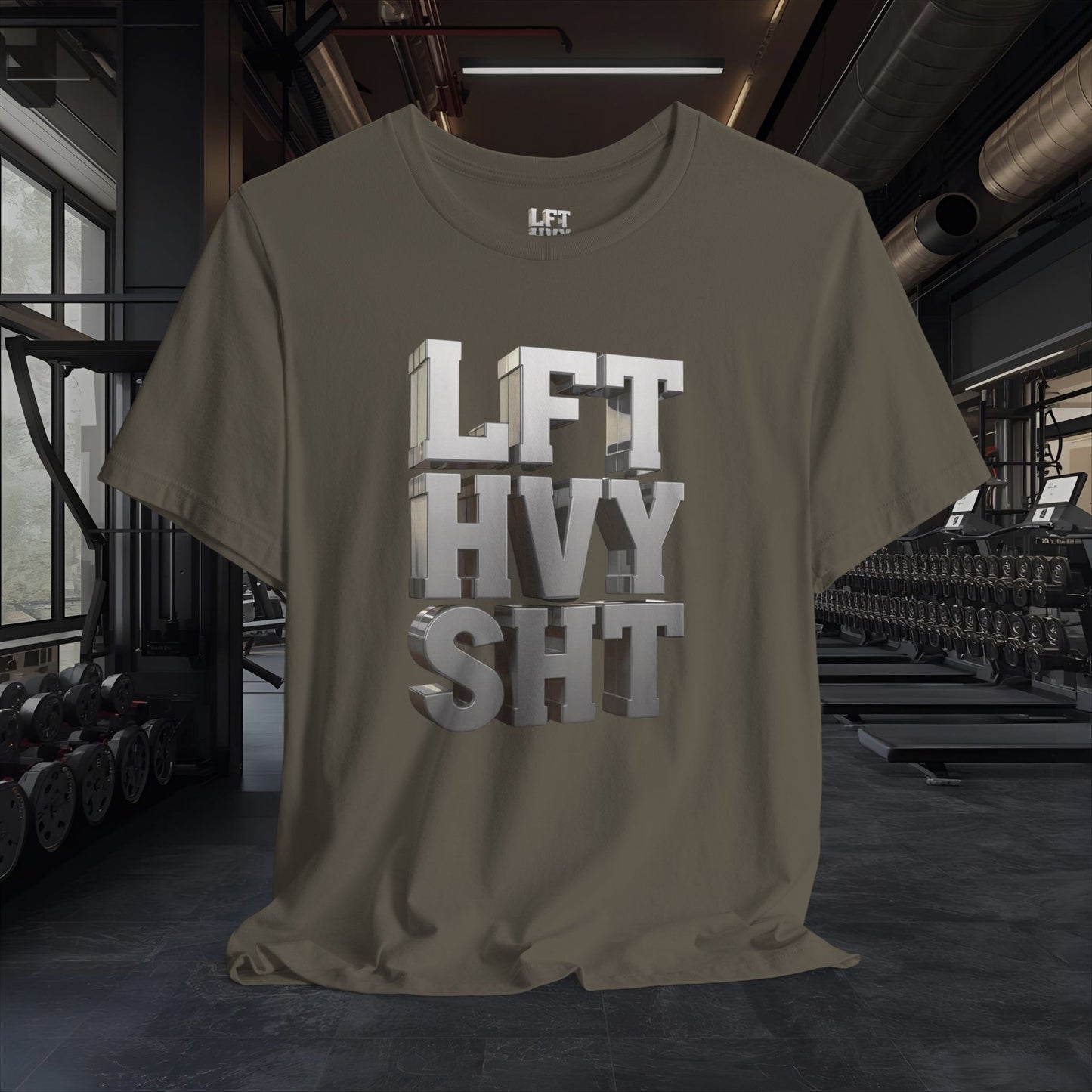 Lift Heavy Shit - LFT HVY SHT - 3D Gym T-Shirt - Bold Weightlifting Tee