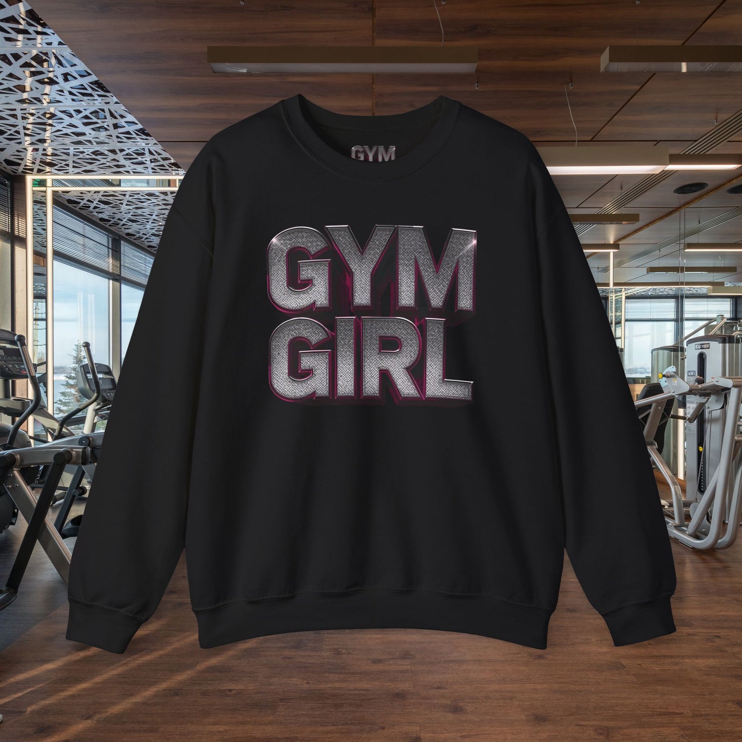 Gym Girl Crewneck Sweatshirt - Stylish Fitness Apparel - Women's Workout Sweatshirt - S-4XL