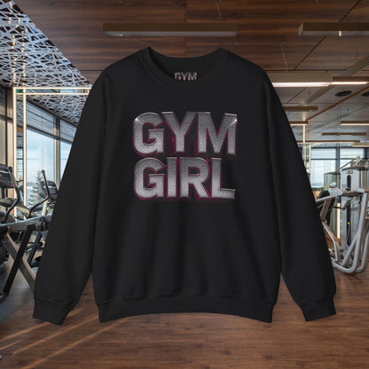 Gym Girl Crewneck Sweatshirt - Stylish Fitness Apparel - Women's Workout Sweatshirt - S-4XL