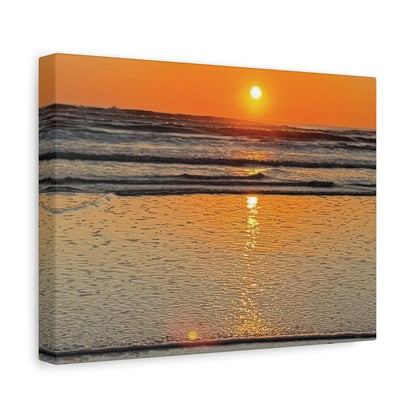 Stunning Sunset Beach Canvas Print, Ocean Decor, Wall Art, Home Decor, Coastal Artwork for Living Room