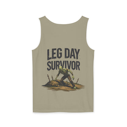 Leg Day Survivor Tank Top - Unisex Fitness Apparel, Gym Gear, Workout Clothing, Workout Gift, Funny Fitness Tee