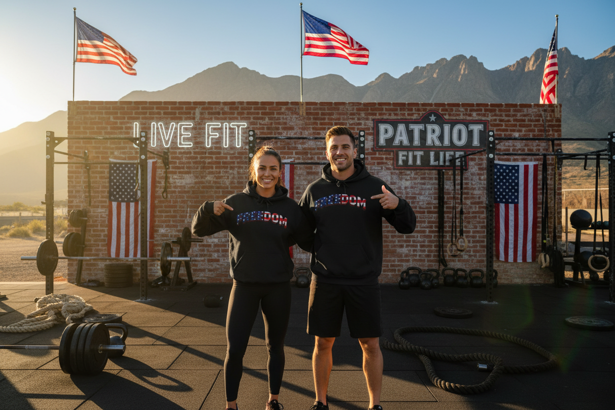 Freedom Hoodie — USA Flag Graphic Pullover Sweatshirt | LIVE FIT