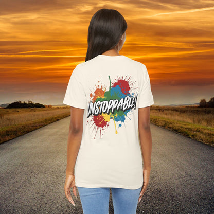 Unstoppable Design Tee - Vintage  Retro  Unisex  Tee - Classic  T-Shirt - Graphic Tee - Casual  Shirt - Short  Sleeve  Shirt