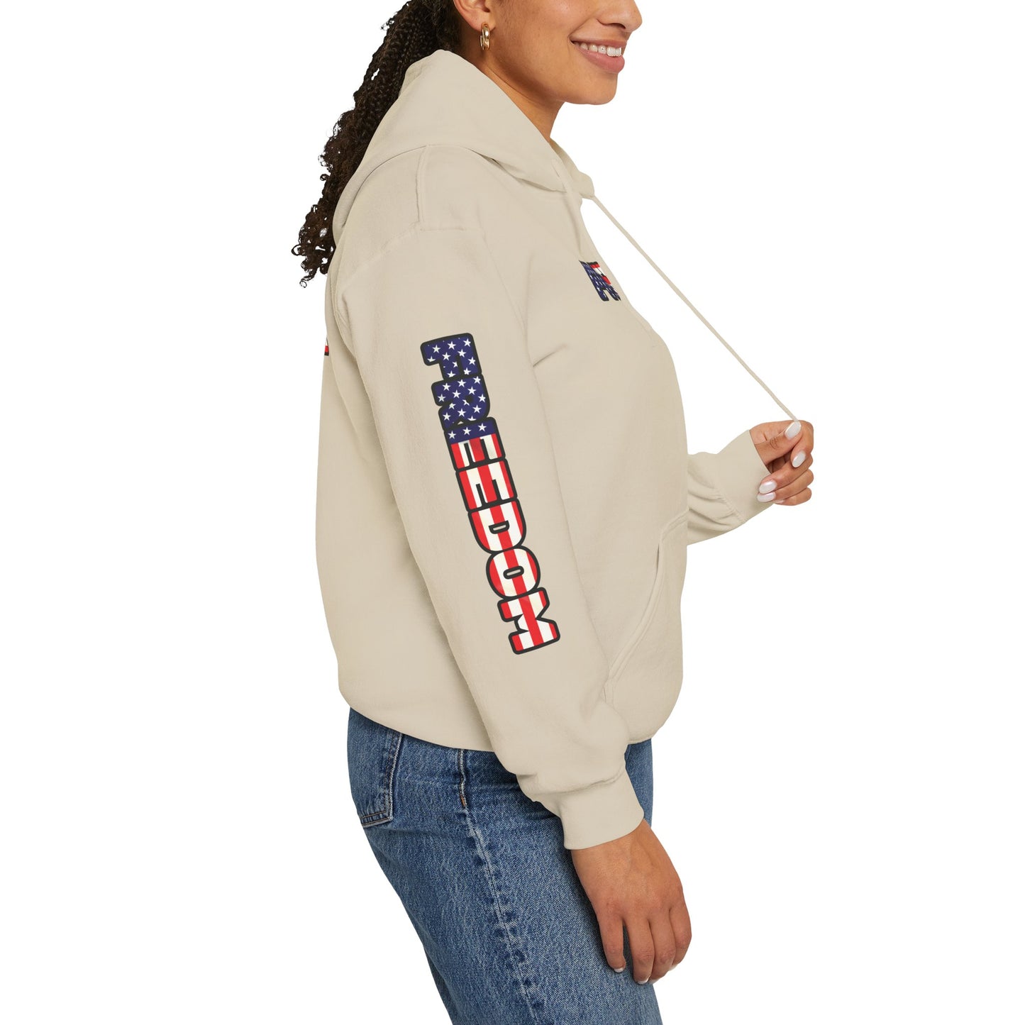 Patriotic Freedom Hoodie - Unisex American Flag Sweatshirt - Red White and Blue - Comfortable Pullover for Celebrations -  Perfect for Independence Day -  Gift [...]