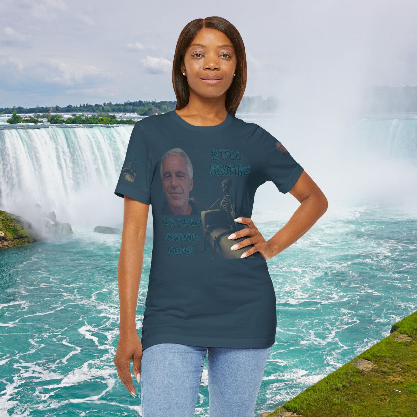 💥 Epstein T-Shirt  💥  Still  Waiting  For  Those  Epstein  Files!  💥  Sizes   XS - 5XL  💥 8  Different  Colors To  Choose  From  💥