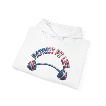Patriotic Fit Life Hoodie — USA Flag Barbell Fitness Sweatshirt