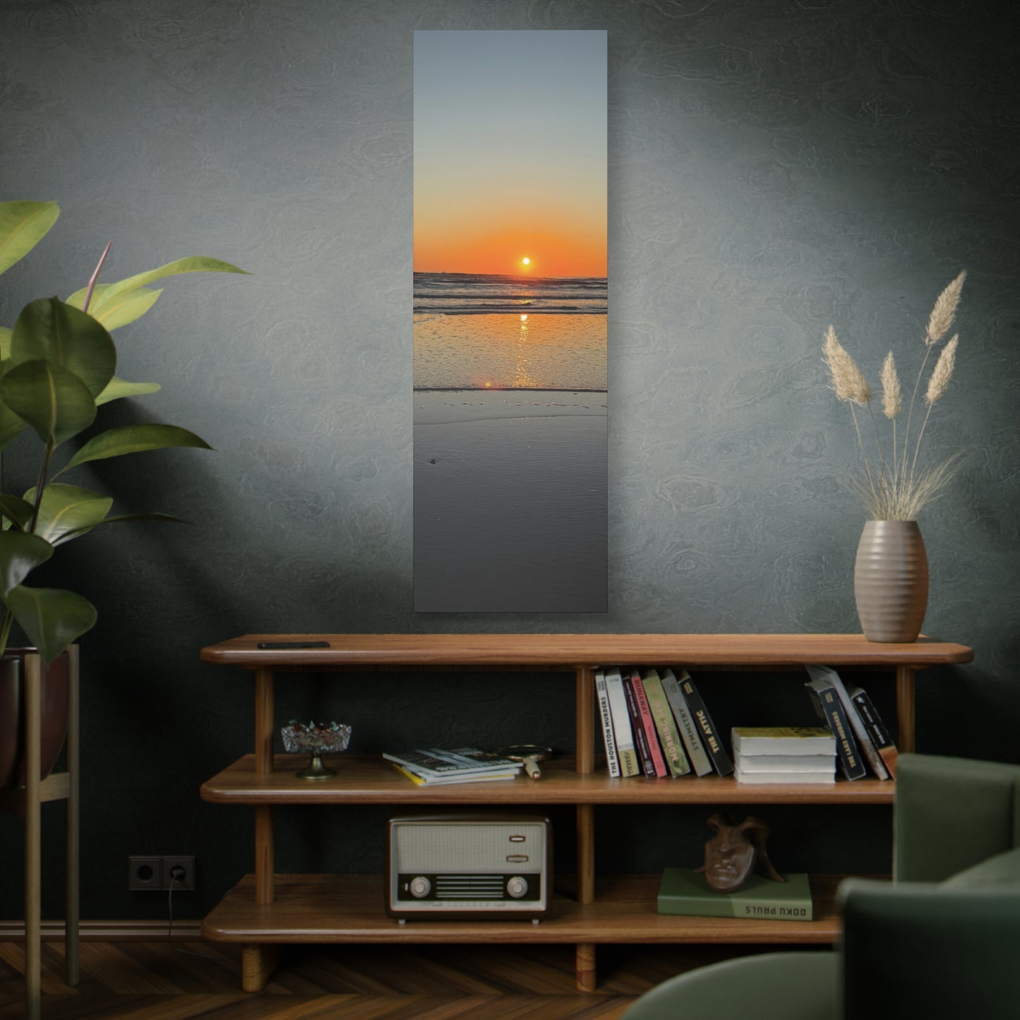 Stunning Sunset Beach Canvas Print, Ocean Decor, Wall Art, Home Decor, Coastal Artwork for Living Room