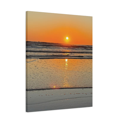 Stunning Sunset Beach Canvas Print, Ocean Decor, Wall Art, Home Decor, Coastal Artwork for Living Room
