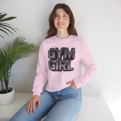 Gym Girl Crewneck Sweatshirt - Stylish Fitness Apparel - Women's Workout Sweatshirt - S-4XL