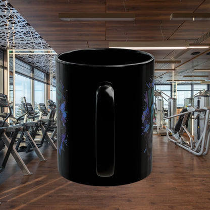 Motivational Black Mug for Winners, Gym Coffee Cup, Inspirational Gift, Home Office Decor, Unique Beverage Container
