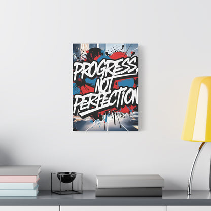 💥 Motivational 💥 Uplifting 💥 Canvas Art  💥 Progress Not Perfection Print  💥 Positive Vibe Décor  💥 Eco-Friendly  UL- Certified  Inks 💥 Gift  Giving 💥 Horizontal Is In A Different Listing 💥