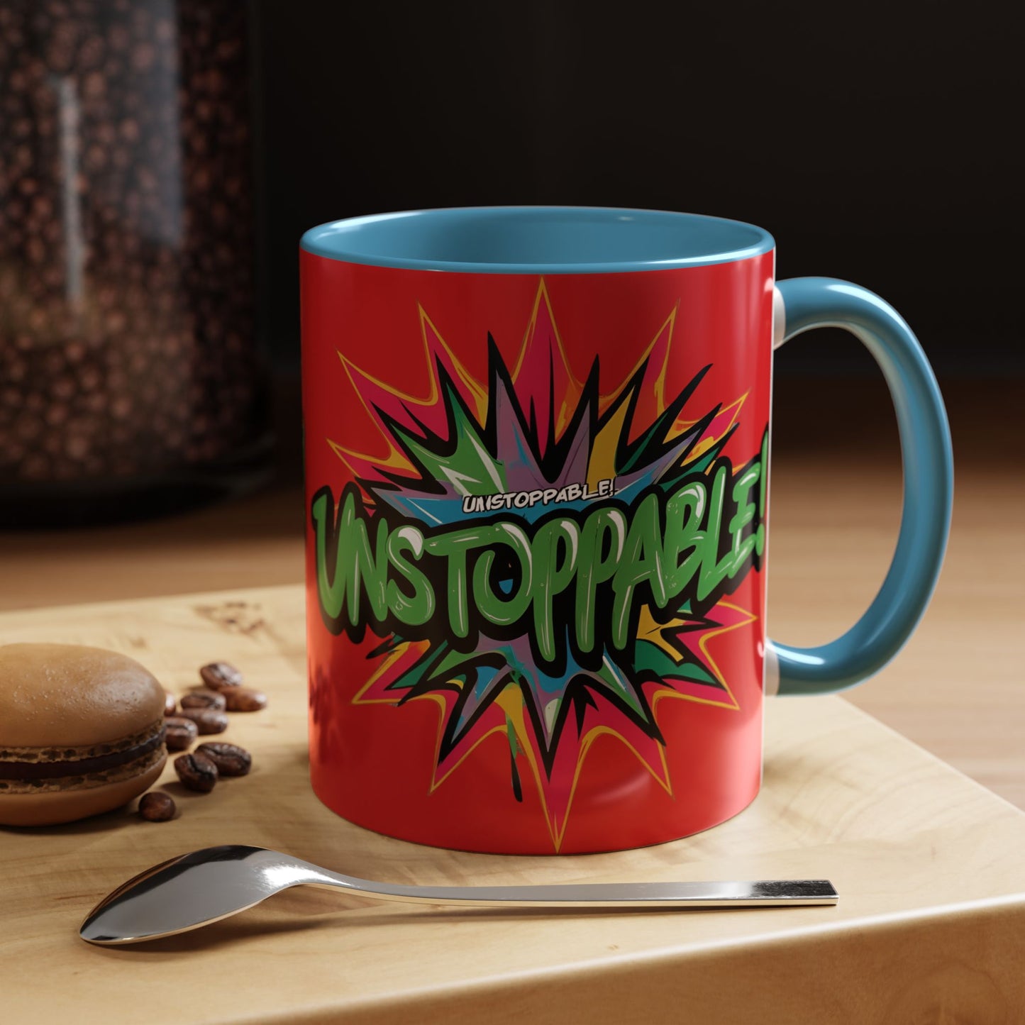 Unstoppable! Motivational Mug - Vibrant Red Design - 11oz/15oz