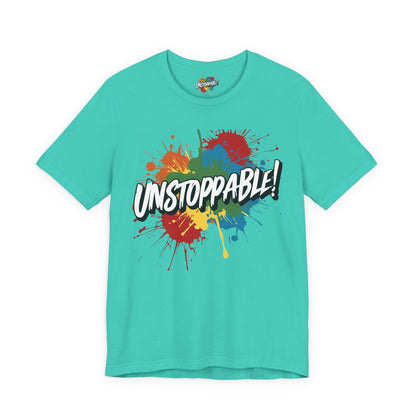 Unstoppable Design Tee - Vintage  Retro  Unisex  Tee - Classic  T-Shirt - Graphic Tee - Casual  Shirt - Short  Sleeve  Shirt