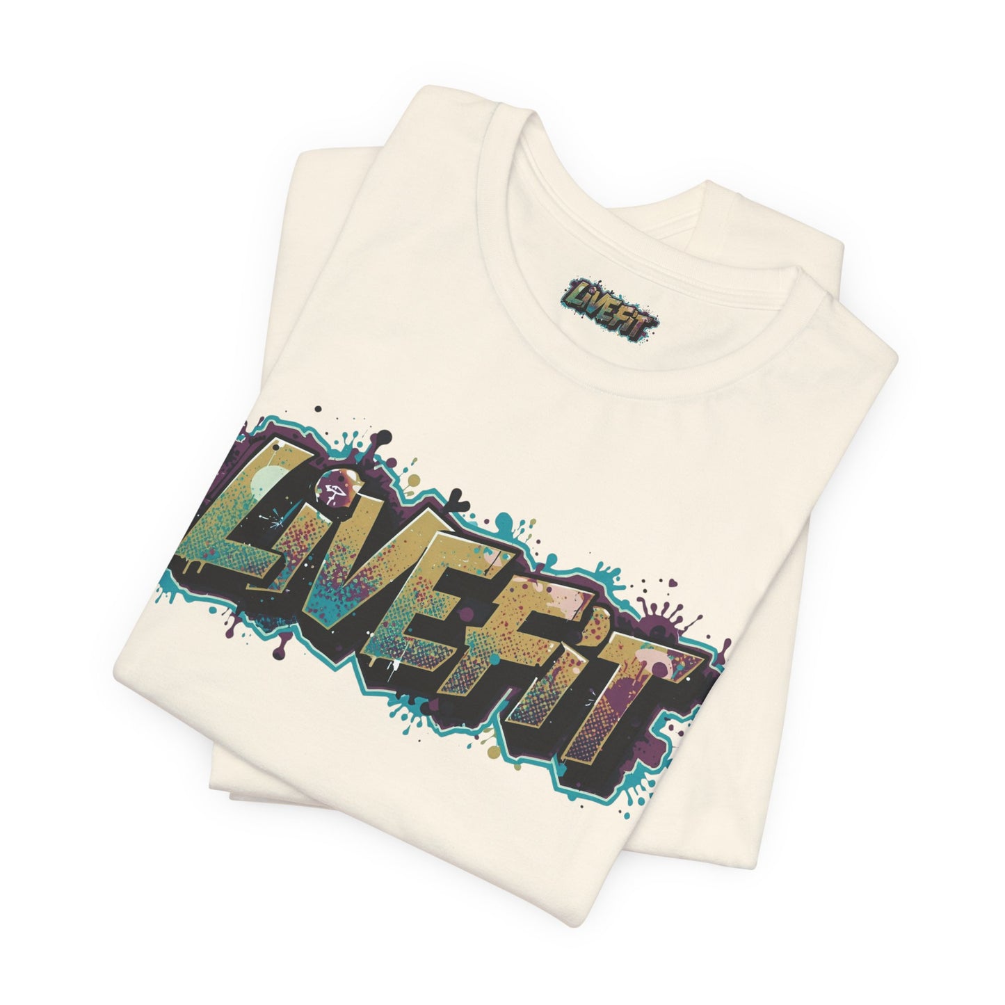 LIVE FIT Graphic Fitness Tee - Motivational Workout Apparel