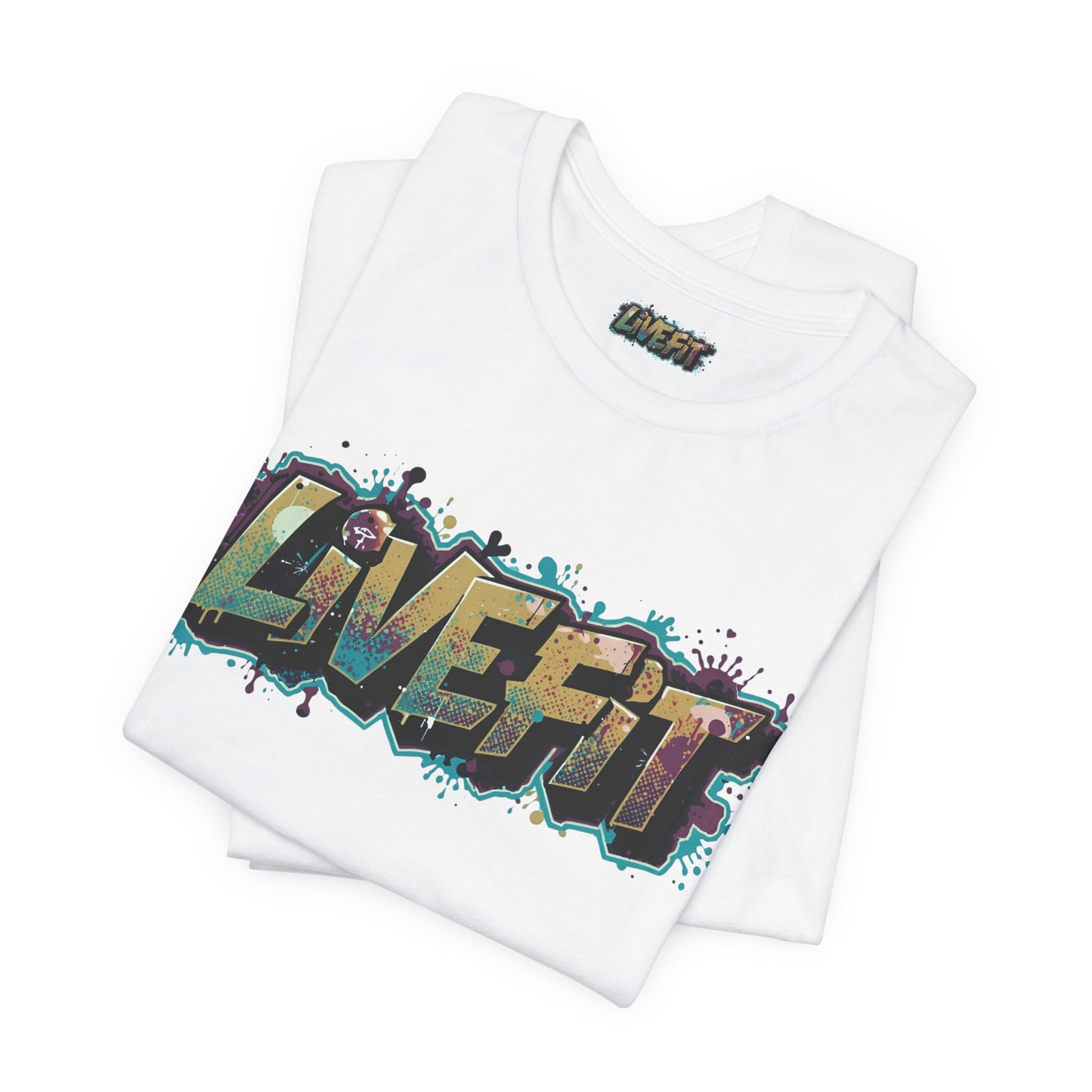 LIVE FIT Graphic Fitness Tee - Motivational Workout Apparel