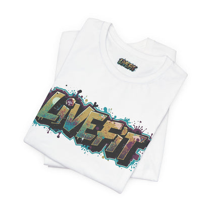 LIVE FIT Graphic Fitness Tee - Motivational Workout Apparel