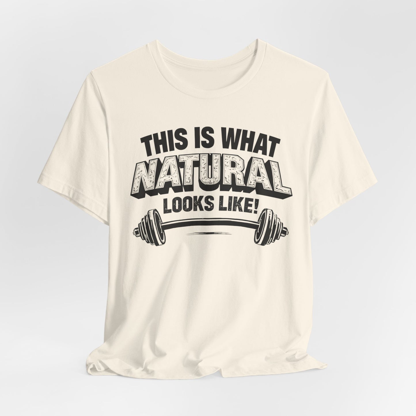 Natural Looks Weightlifting Tee | Gym Graphic T-Shirt