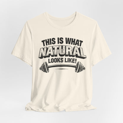 Natural Looks Weightlifting Tee | Gym Graphic T-Shirt