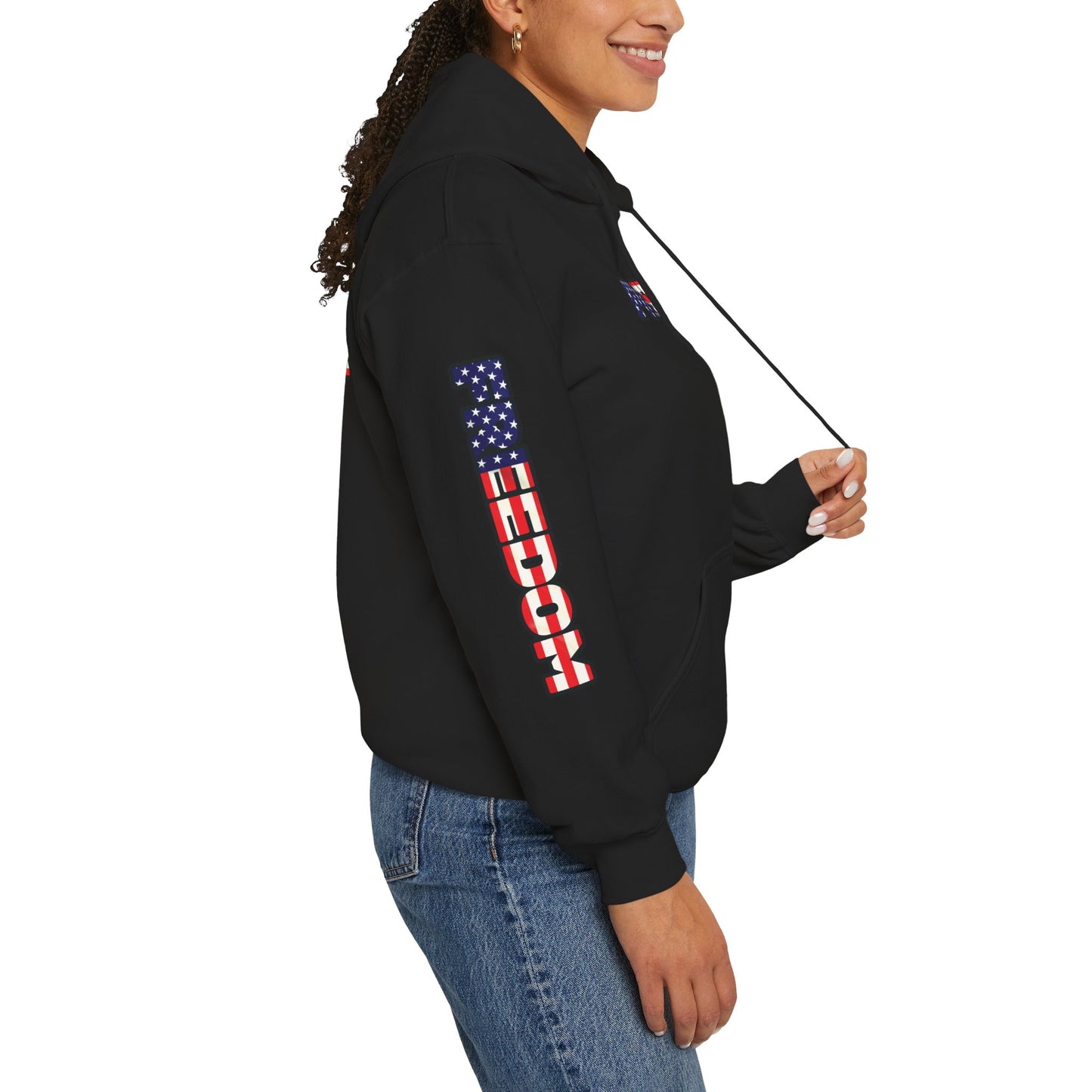 Patriotic Freedom Hoodie - Unisex American Flag Sweatshirt - Red White and Blue - Comfortable Pullover for Celebrations -  Perfect for Independence Day -  Gift [...]