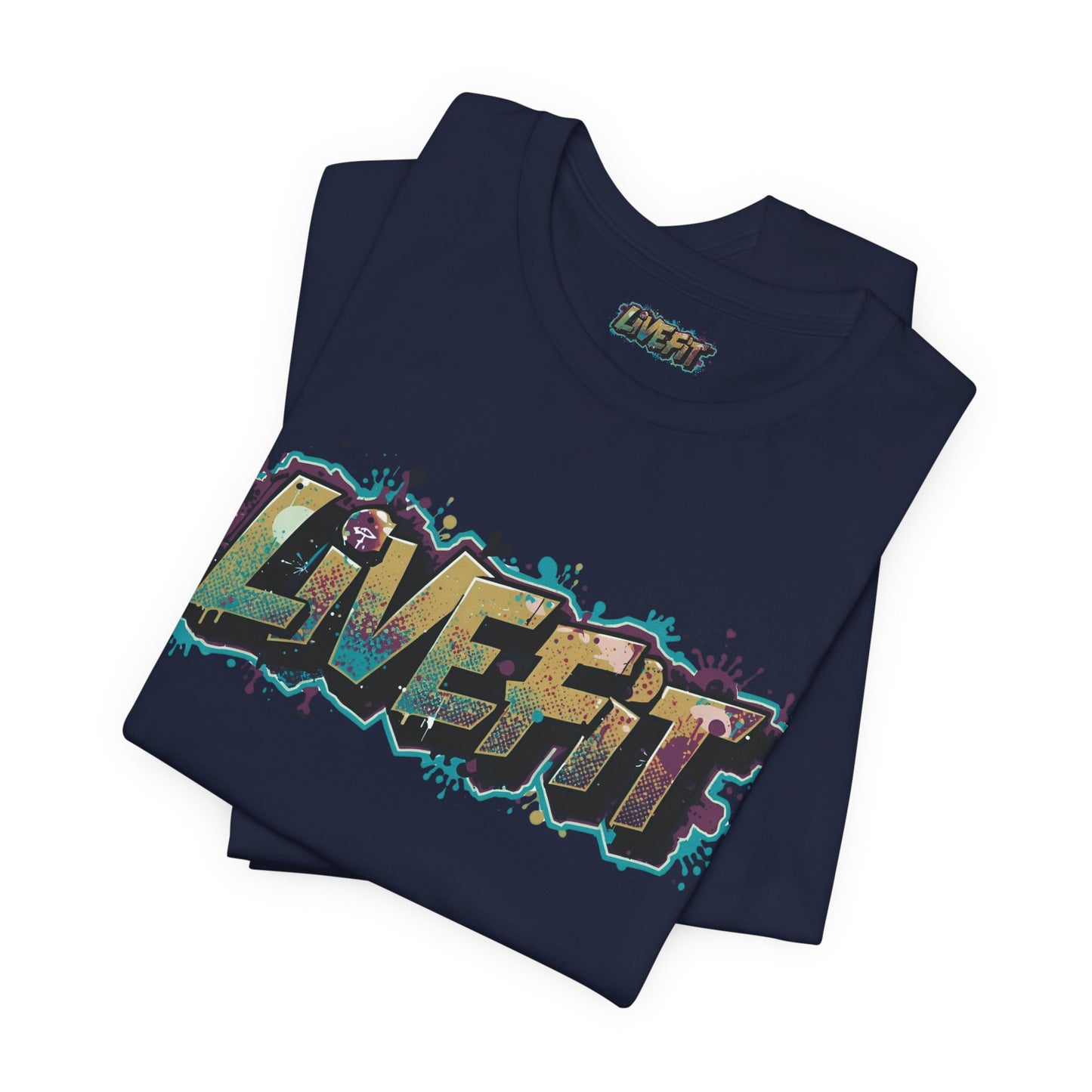 LIVE FIT Graphic Fitness Tee - Motivational Workout Apparel