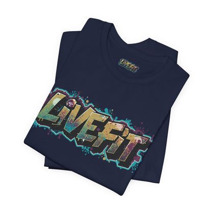 LIVE FIT Graphic Fitness Tee - Motivational Workout Apparel