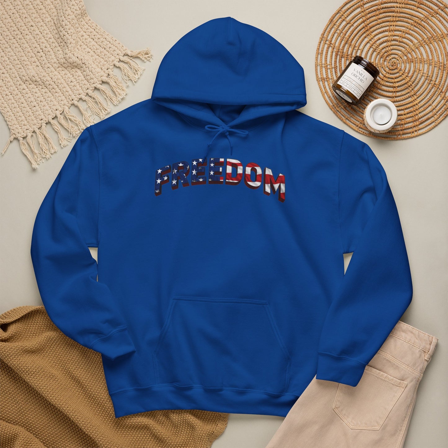 Freedom Hoodie — USA Flag Graphic Pullover Sweatshirt | LIVE FIT