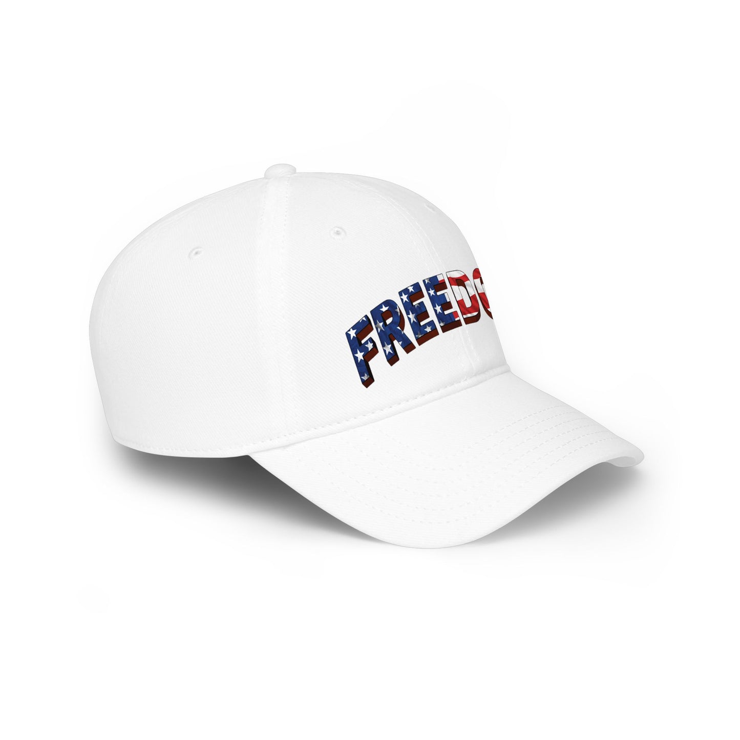 FREEDOM Dad Hat | Patriotic USA Flag Stars & Stripes Baseball Cap