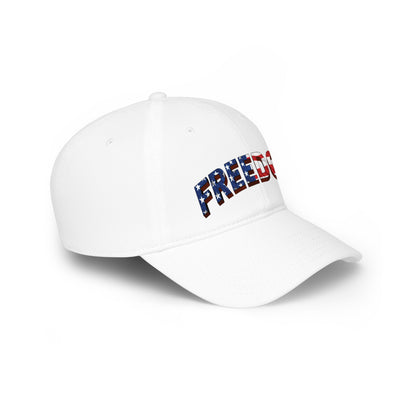 FREEDOM Dad Hat | Patriotic USA Flag Stars & Stripes Baseball Cap