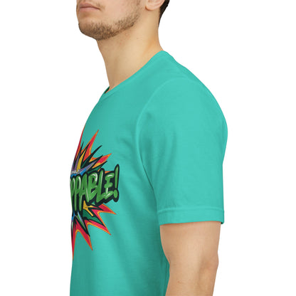 Unisex Jersey Tee - Unstoppable Graphic Design Shirt - Motivation and Fitness