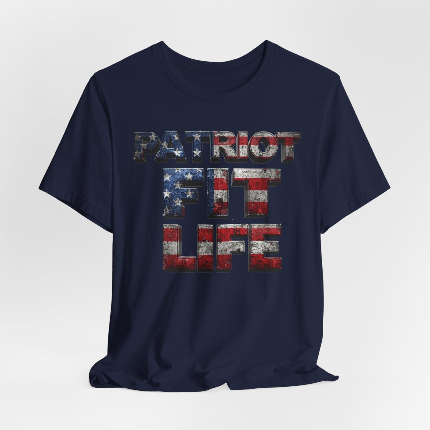 Patriot Fit Life T-Shirt | American Flag Fitness Tee – LIVE FIT