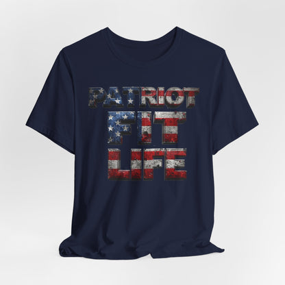 Patriot Fit Life T-Shirt | American Flag Fitness Tee – LIVE FIT