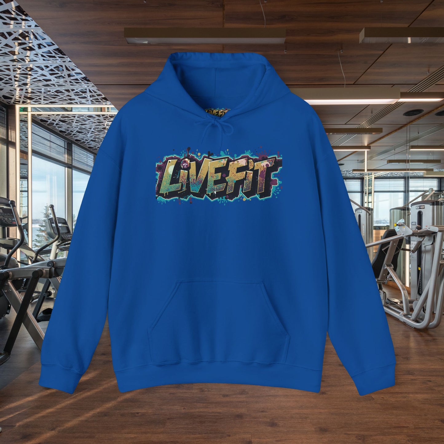 Live Fit Hoodie - Unisex Heavy Blend Sweatshirt - Fitness Enthusiasts -  Gym Wear - Workout Apparel -  Active Lifestyle -  Gift for Him/Her -