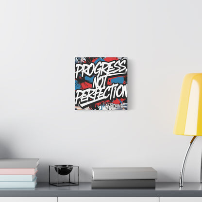 💥 Motivational 💥 Uplifting 💥 Canvas Art  💥 Progress Not Perfection Print  💥 Positive Vibe Décor  💥 Eco-Friendly  UL- Certified  Inks 💥 Gift  Giving 💥 Horizontal Is In A Different Listing 💥