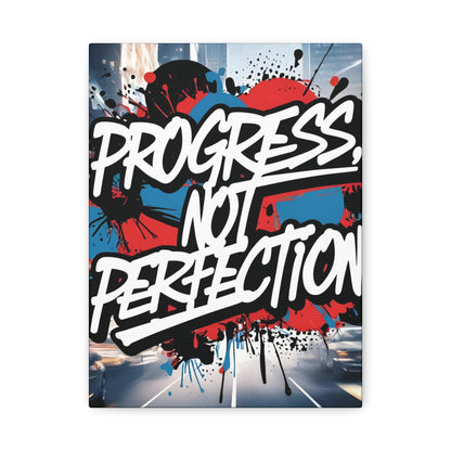 💥 Motivational 💥 Uplifting 💥 Canvas Art  💥 Progress Not Perfection Print  💥 Positive Vibe Décor  💥 Eco-Friendly  UL- Certified  Inks 💥 Gift  Giving 💥 Horizontal Is In A Different Listing 💥