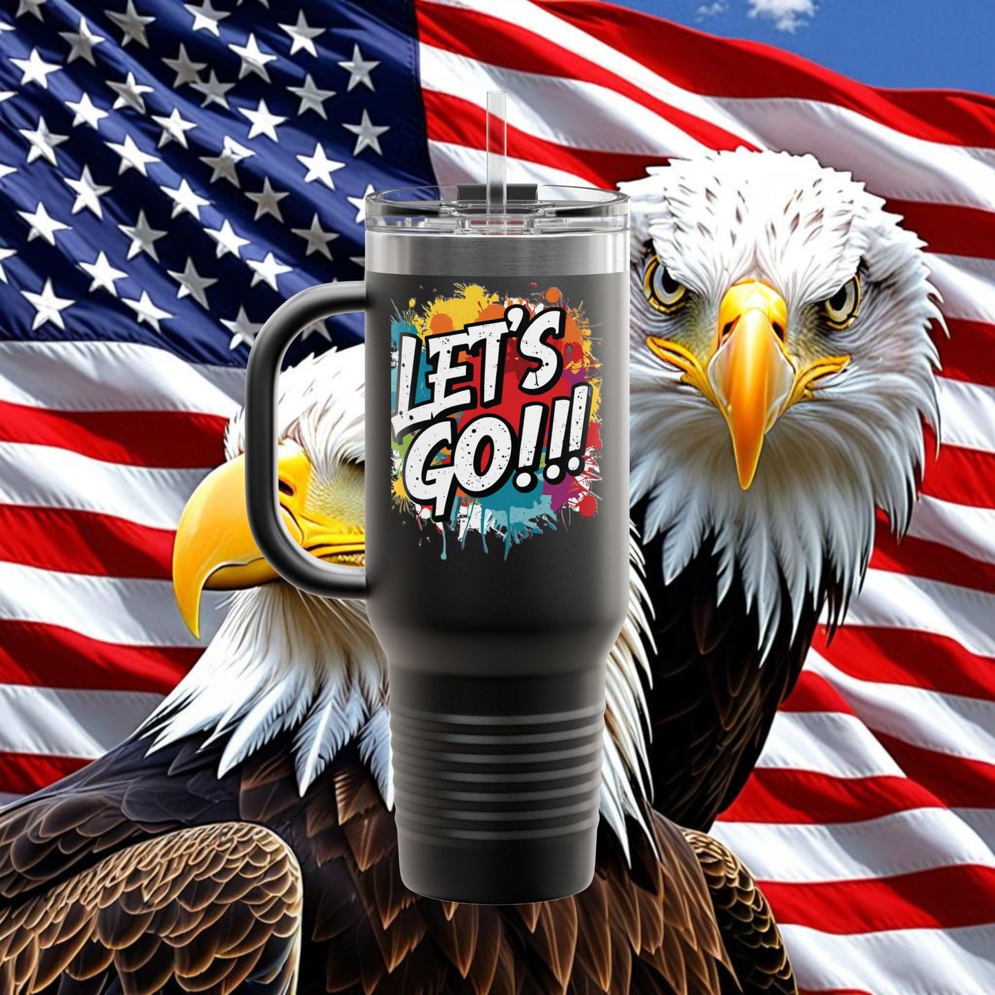 💥 Vibrant   💥 Stylish    💥 Motivational     💥 Insulated   💥 Stainless Steel   💥 Travel Mug  40oz    💥  Let's Do This!  💥 Inspiring Print   💥 Hot or Cold   💥 Birthday Gift 💥 Holiday Gift   💥Graduation Gift   💥 Dishwasher Safe Top Rack 💥