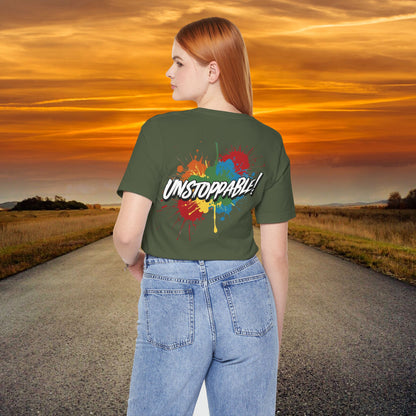Unstoppable Design Tee - Vintage  Retro  Unisex  Tee - Classic  T-Shirt - Graphic Tee - Casual  Shirt - Short  Sleeve  Shirt