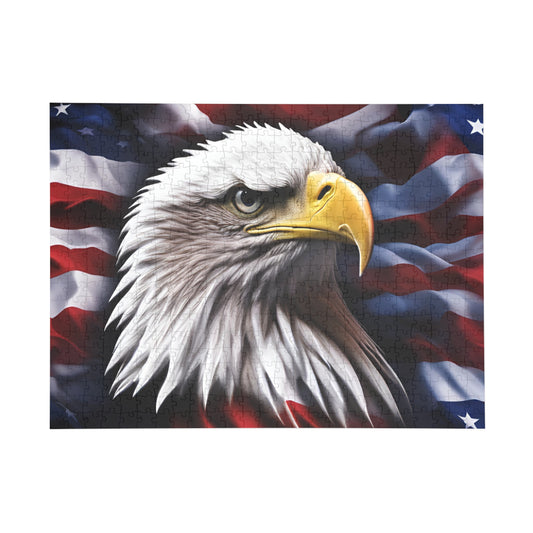 💥American Flag 💥 Bald Eagle 💥 Red White & Blue 💥 Puzzles 💥 96  💥 252 💥 500  💥 1000 💥Piece Options 💥 Patriotic Artwork 💥