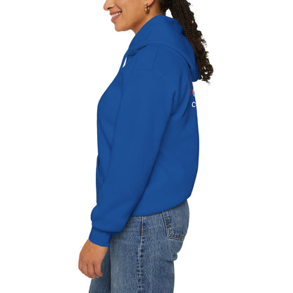 Blessed Hoodie – Patriotic Red, White & Blue Unisex Pullover Sweatshirt with Front & Back Print – Cozy, Positive Vibes Gift