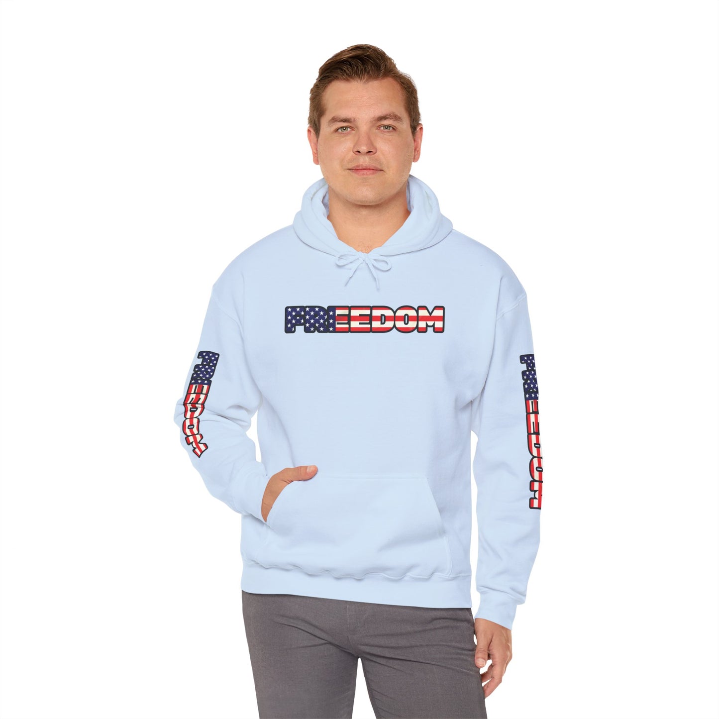 Patriotic Freedom Hoodie - Unisex American Flag Sweatshirt - Red White and Blue - Comfortable Pullover for Celebrations -  Perfect for Independence Day -  Gift [...]